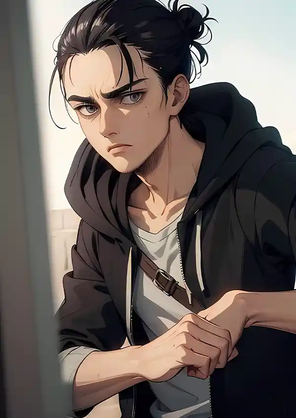 L1593-metalposter-01 متال پوستر انیمه Attack On Titan طرح ارن یگر کد L1593 - Image 1