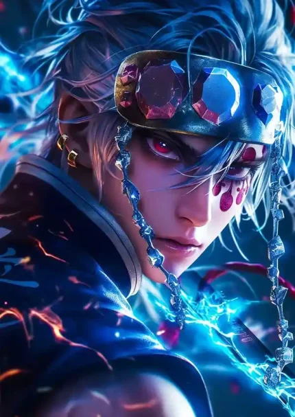 متال پوستر انیمه شیطان کش طرح Kimetsu no Yaiba کد L1594