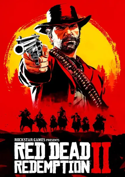 متال پوستر طرح بازی Red Dead Redemption کد L1596