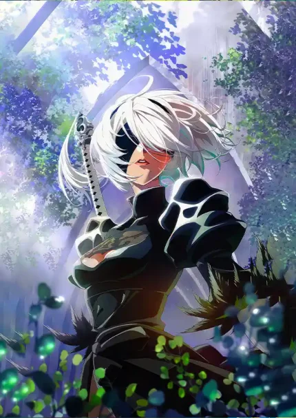 متال پوستر طرح بازی Nier: Automata کد L1613