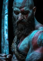 متال پوستر بازی God Of War طرح کریتوس کد L1616