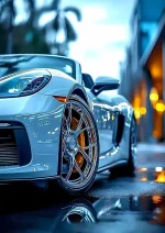 متال پوستر طرح ماشین Porsche 718 Boxster کد L1617