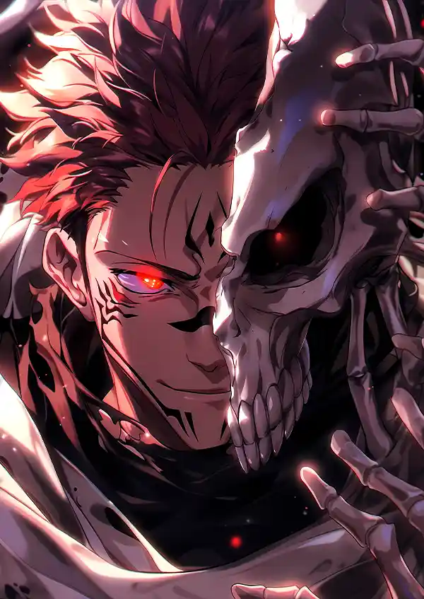 L1619-metalposter-01 متال پوستر انیمه جوجوتسو کایسن طرح سوکونا کد L1619 - Image 1