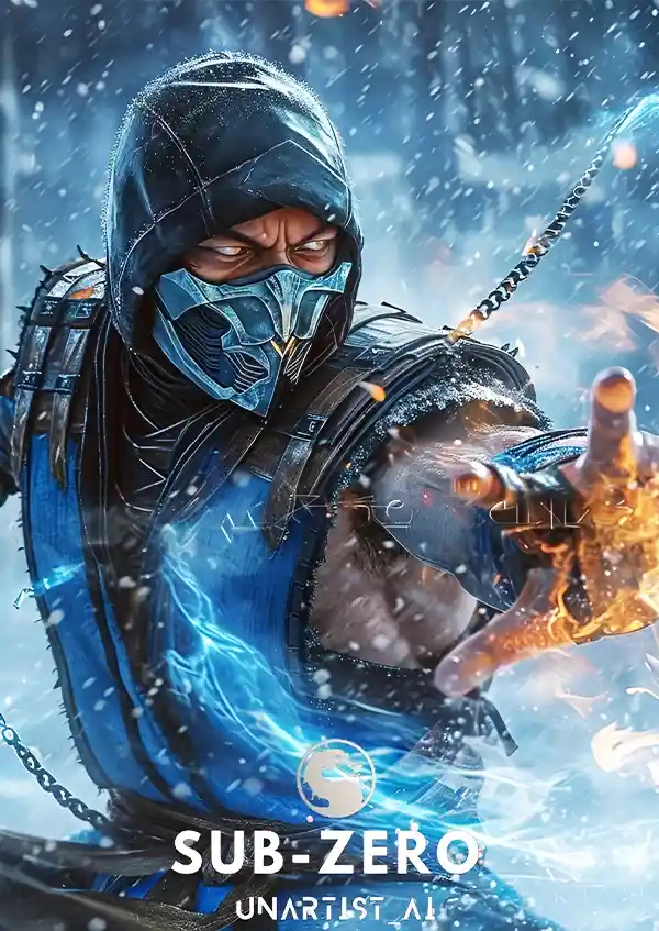 L1622-metalposter-01 متال پوستر بازی Mortal Kombat طرح ساب زیرو کد L1622 - Image 1