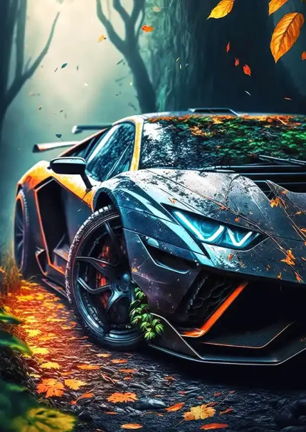 متال پوستر طرح ماشین لامبورگینی کد L1639