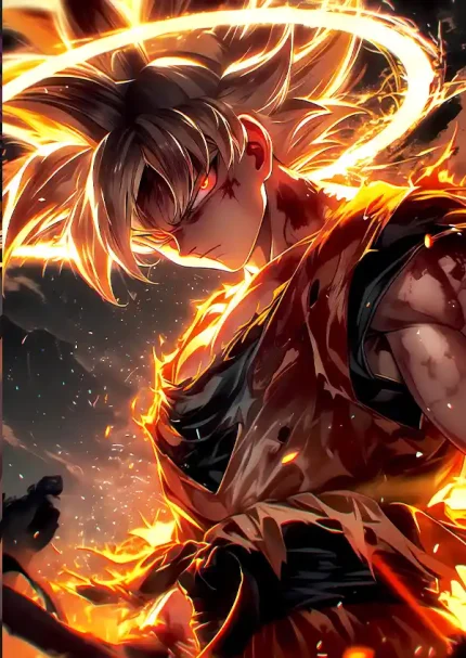 متال پوستر انیمه Dragon Ball Z طرح Son Goku کد L1640