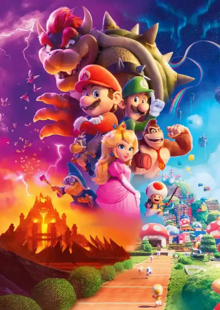 متال پوستر طرح انیمیشن برادران ماریو کد L1643