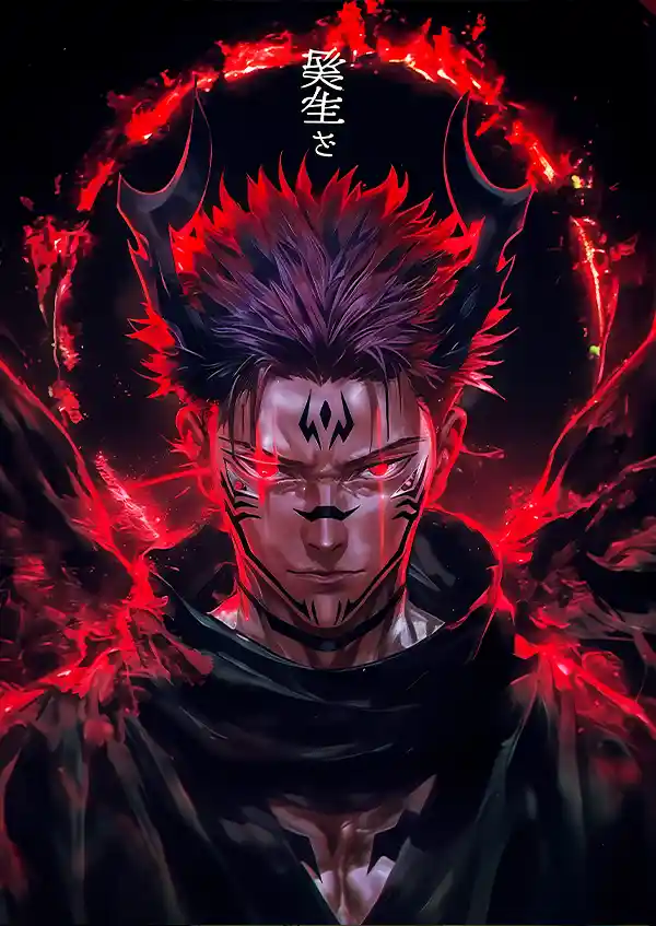 L1650-metalposter-01 پوستر انیمه جوجوتسو کایسن طرح سوکونا کد L1650 - Image 1