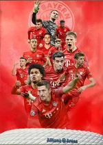 متال پوستر طرح باشگاه بایرن مونیخ کد L1656