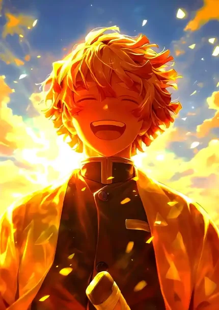 متال پوستر انیمه شیطان کش طرح زنیتسو کد L1659