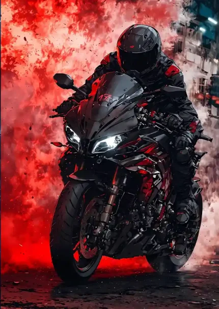 متال پوستر طرح موتور انیمه ای کد L1660