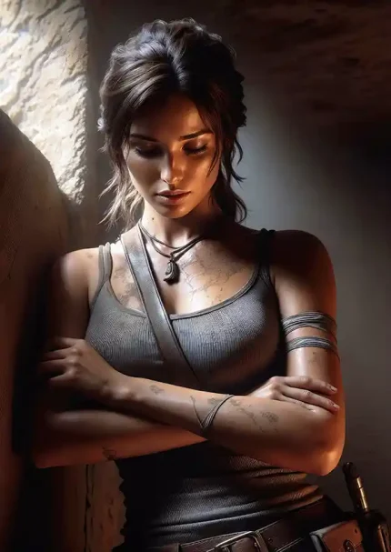 متال پوستر طرح بازی Tomb Raider کد L1674