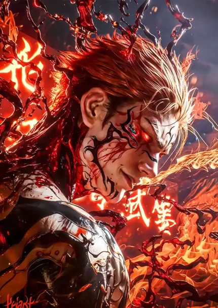 پوستر انیمه جوجوتسو کایسن طرح سوکونا کد L1675