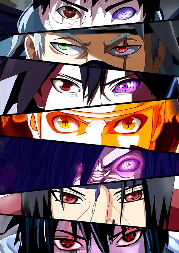 L1679-metalposter-01 متال پوستر طرح شخصیت های انیمه ناروتو کد L1679 - Image 1