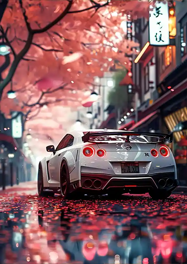 L1681-metalposter-01 متال پوستر طرح ماشین نیسان GTR کد L1681 - Image 1