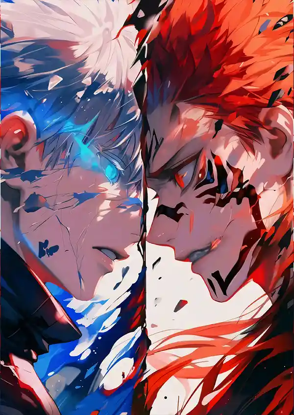 L1690-metalposter-01 متال پوستر انیمه جوجوتسو کایسن طرح گوجو کد L1690 - Image 1