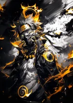 متال پوستر طرح انیمه ناروتو کد L1693