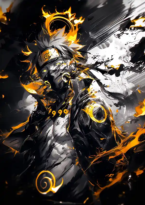 L1693-metalposter-01 متال پوستر طرح انیمه ناروتو کد L1693 - Image 1