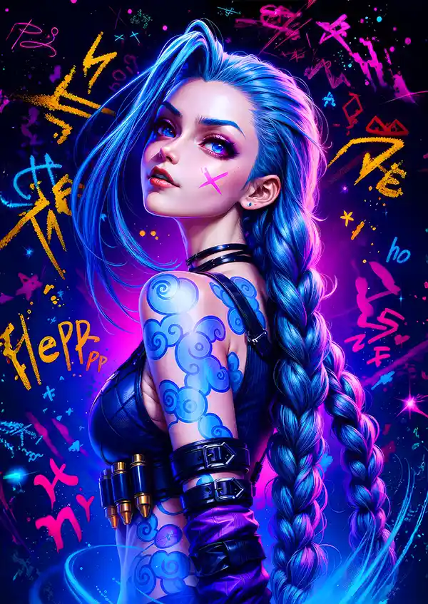 L1697-metalposter-01 متال پوستر انیمه آرکین طرح جینکس کد L1697 - Image 1