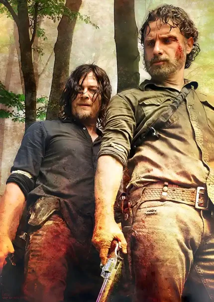 متال پوستر طرح سریال Walking Dead کد L1698