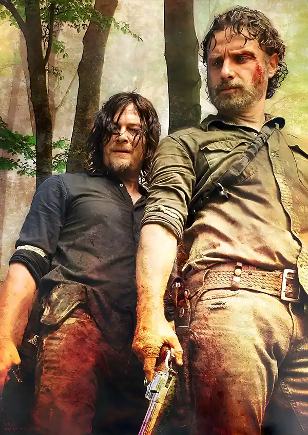 L1698-metalposter-01 متال پوستر طرح سریال Walking Dead کد L1698 - Image 1