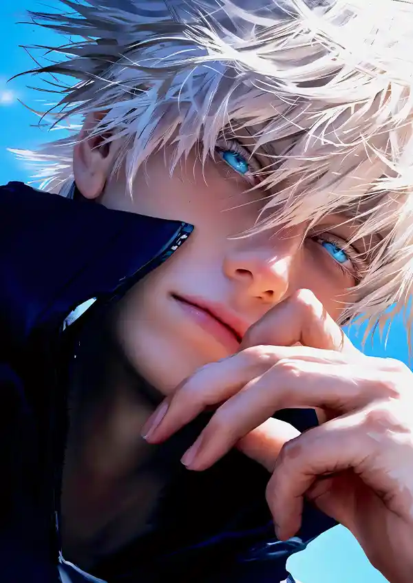 L1703-metalposter-01 متال پوستر انیمه جوجوتسو کایسن طرح گوجو کد L1703 - Image 1