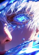 متال پوستر انیمه جوجوتسو کایسن طرح گوجو کد L1704