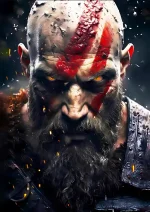 متال پوستر بازی God Of War طرح کریتوس کد L1705