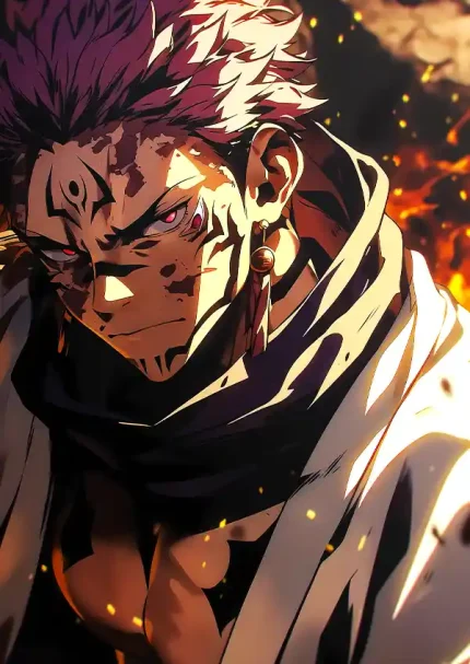 متال پوستر انیمه جوجوتسو کایسن طرح سوکونا کد L1708