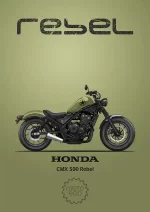 متال پوستر طرح موتور Honda CMX500 Rebel کد L1710