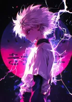 متال پوستر انیمه  Hunter × Hunter طرح Killua Zoldyck کد L1713