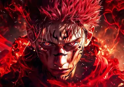 متال پوستر انیمه جوجوتسو کایسن طرح سوکونا کد L1716