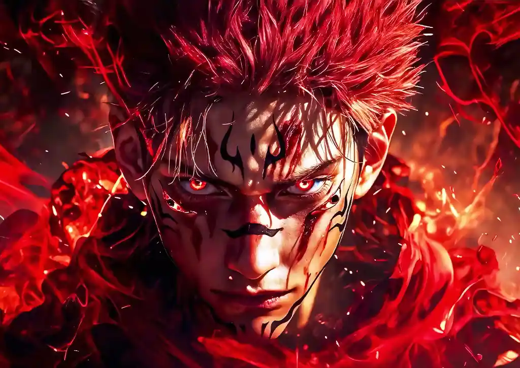 L1716-metalposter-01 متال پوستر انیمه جوجوتسو کایسن طرح سوکونا کد L1716 - Image 1