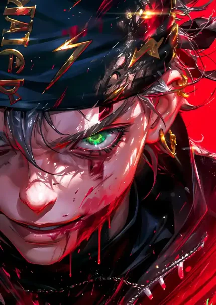 متال پوستر انیمه Black Clover طرح Asta کد L1730