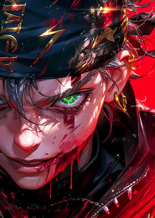 L1730-metalposter-01 متال پوستر انیمه Black Clover طرح Asta کد L1730 - Image 1