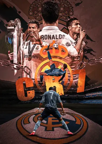 متال پوستر طرح رونالدو کد L1731