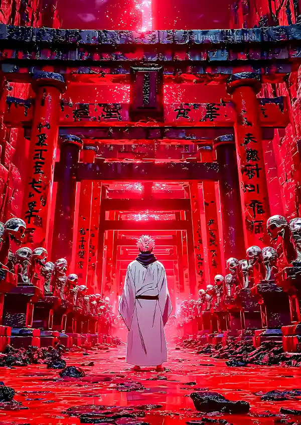 L1734-metalposter-01 متال پوستر انیمه جوجوتسو کایسن طرح سوکونا کد L1734 - Image 1