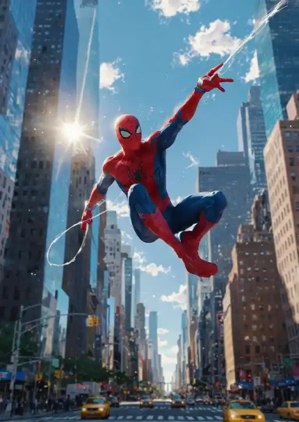 متال پوستر طرح اسپایدرمن کد L1742