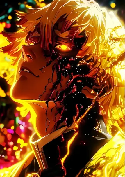 متال پوستر انیمه شیطان کش طرح زنیتسو کد L1743