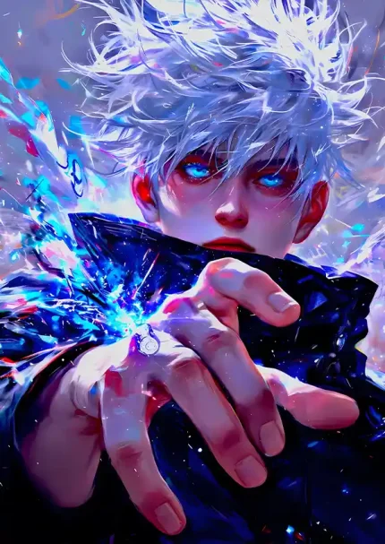 متال پوستر انیمه جوجوتسو طرح گوجو کد L1748