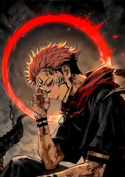 متال پوستر انیمه جوجوتسو کایسن طرح سوکونا کد L1765