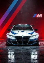 متال پوستر طرح ماشین BMW کد L1767