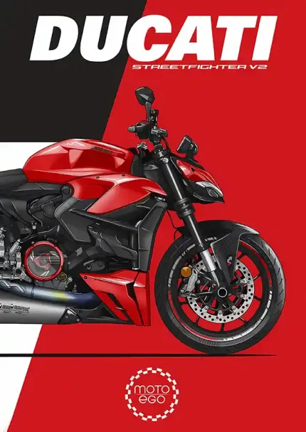 متال پوستر طرح موتور دوکاتی کد L1768