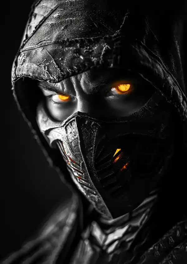 L1779-metalposter-01 متال پوستر بازی Mortal Kombat طرح اسکورپیون کد L1779 - Image 1