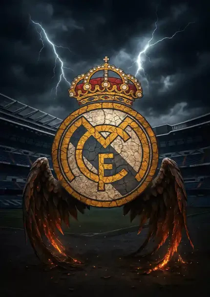 متال پوستر طرح رئال مادرید کد L1780