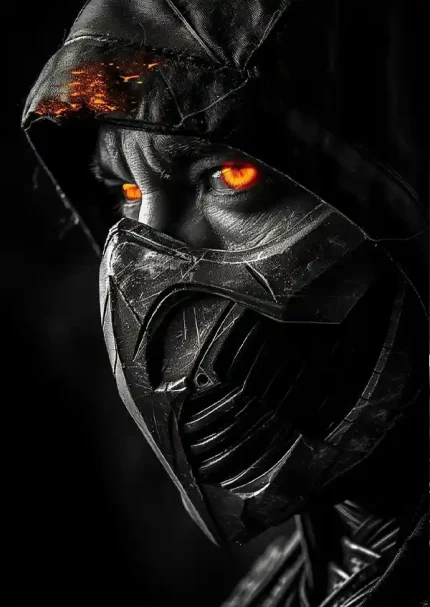 متال پوستر بازی Mortal Kombat طرح اسکورپیون کد L1781