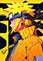 متال پوستر طرح انیمه ناروتو کد L1796