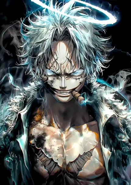 متال پوستر انیمه وان پیس طرح لوفی کد L1798