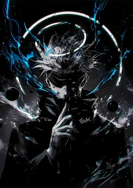 متال پوستر انیمه جوجوتسو کایسن طرح گوجو کد L1804