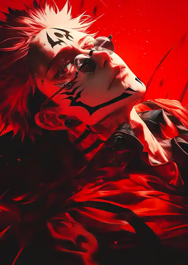 L1806-metalposter-01 متال پوستر انیمه جوجوتسو کایسن طرح سوکونا کد L1806 - Image 1